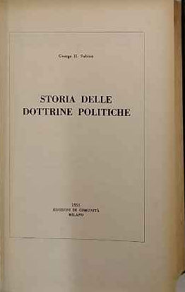  Storia delle dottrine politiche