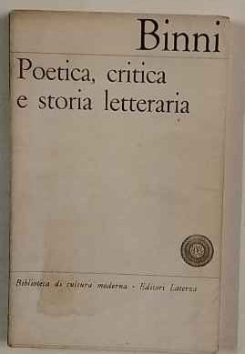 Poetica, critica e storia letteraria 