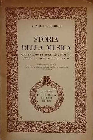 Storia della musica col raffronto degli avvenimenti storici e artistici del tempo 