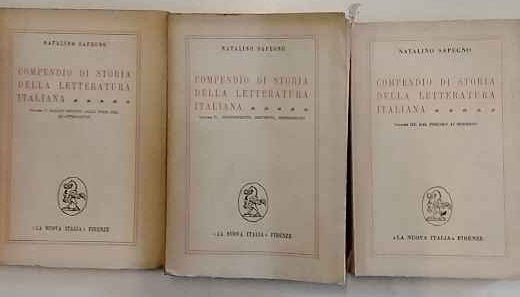 Compendio di storia della letteratura italiana. Volumi I, II e III