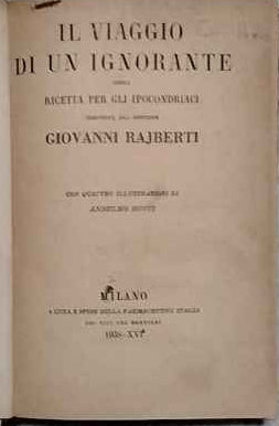 Il Viaggio di un ignorante ossia recelta per gli ipocondriaci