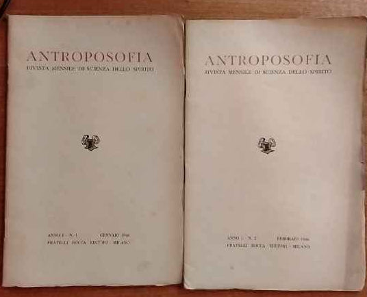 Antroposofia. Rivista mensile di scienza dello spirito. n.1-2
