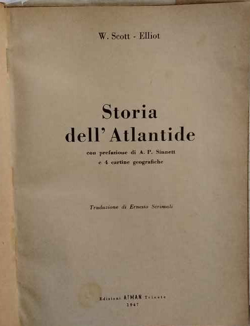 Storia dell'Atlantide.