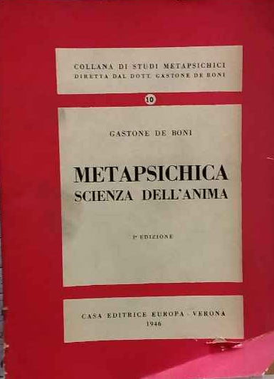 Metapsichica scienza dell'anima 