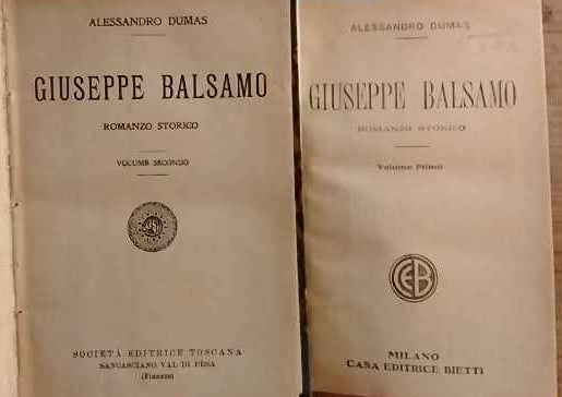 Giuseppe Balsamo. Romanzo storico. Volumi I e II