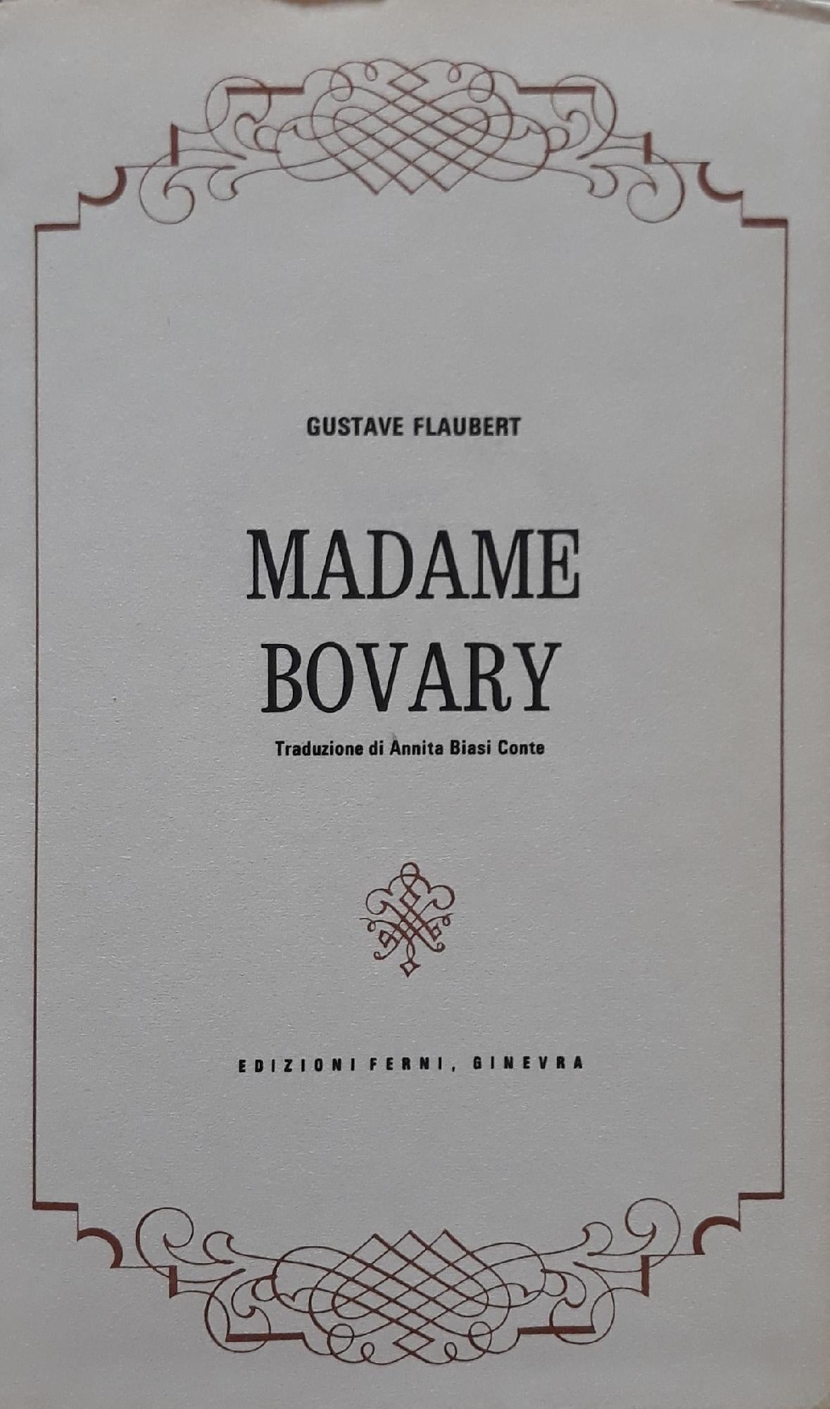 Madame Bovary - copertina