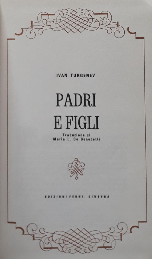 Padri e figli - copertina
