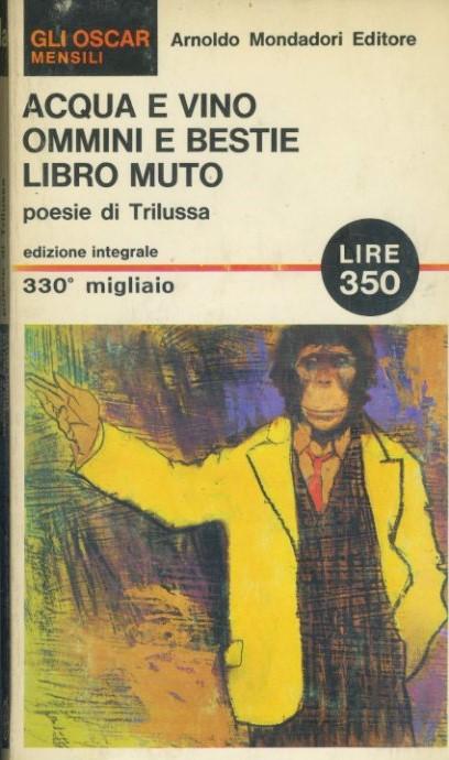 Acqua e vino. Ommini e bestie. Libro muto - copertina