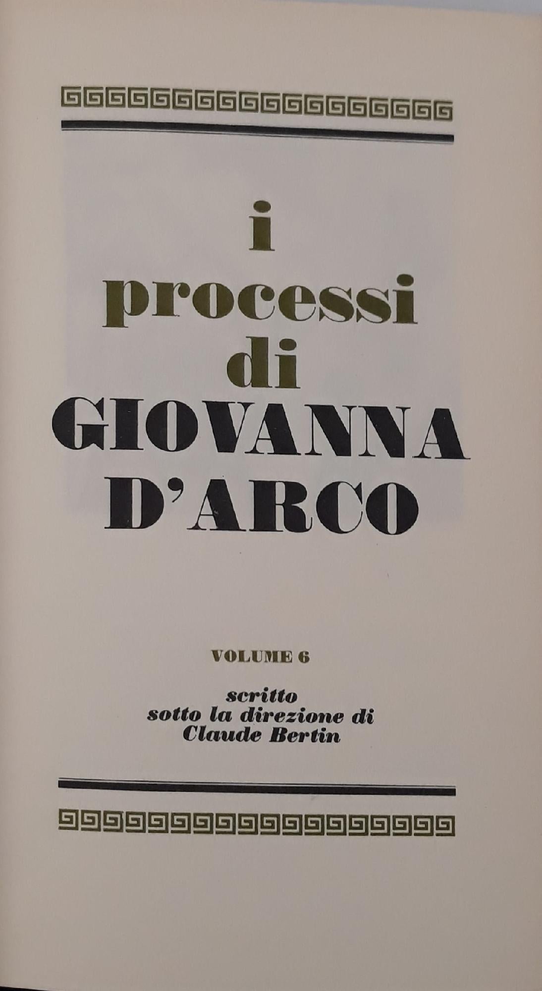 I grandi processi della storia: Giovanna D'Arco (volume 6) - copertina