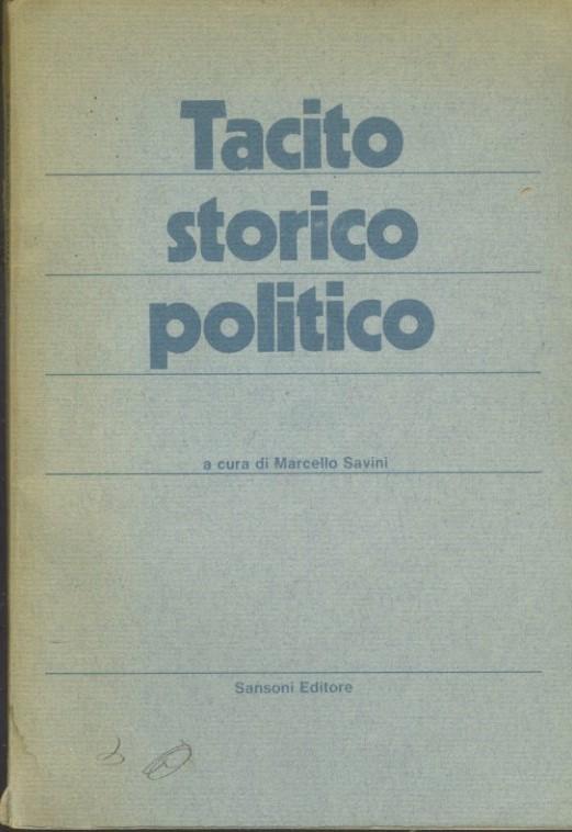 Tacito storico politico - copertina