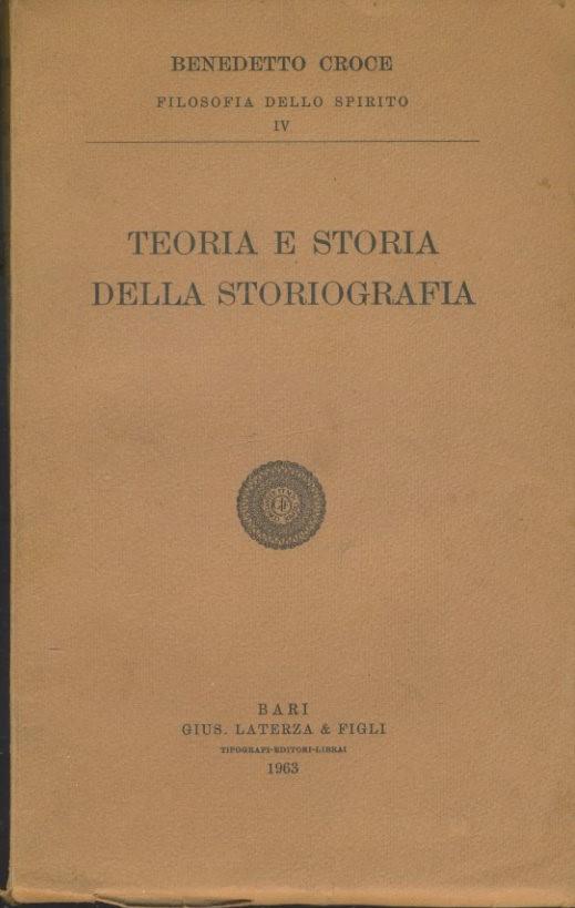 Teoria e storia della storiografia - copertina