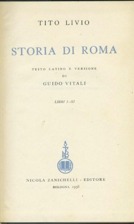 Storia di Roma - copertina