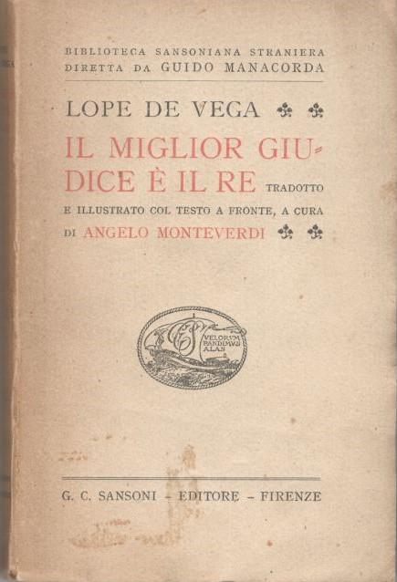 Il miglior giudice e' il Re - copertina