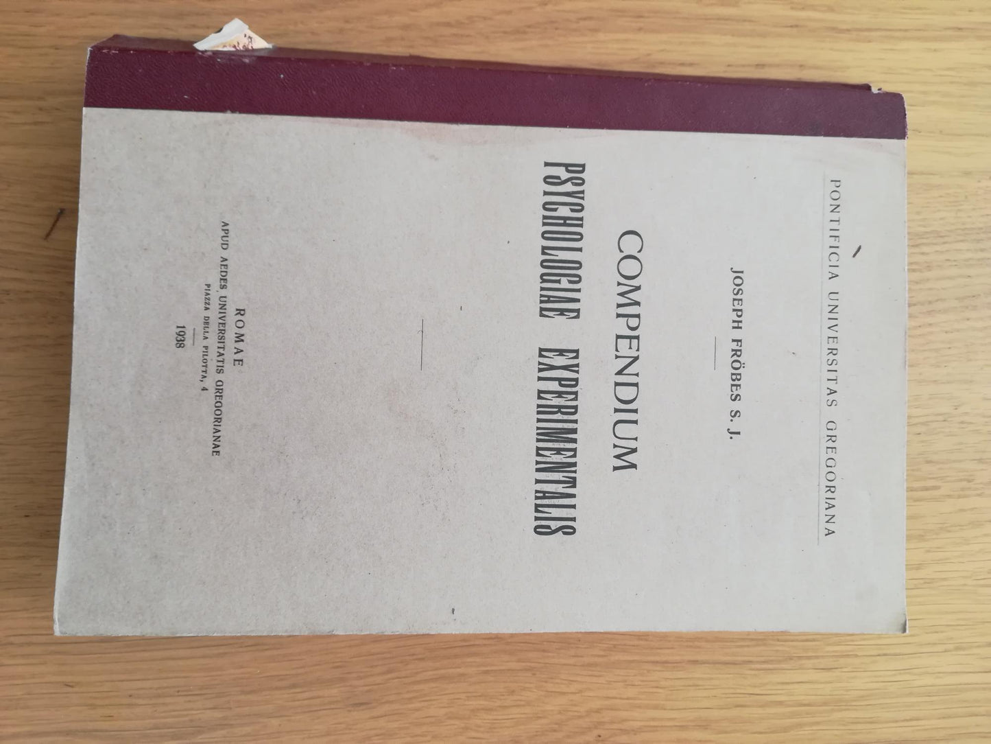 Copendium Psychologiae Experimentalis - copertina