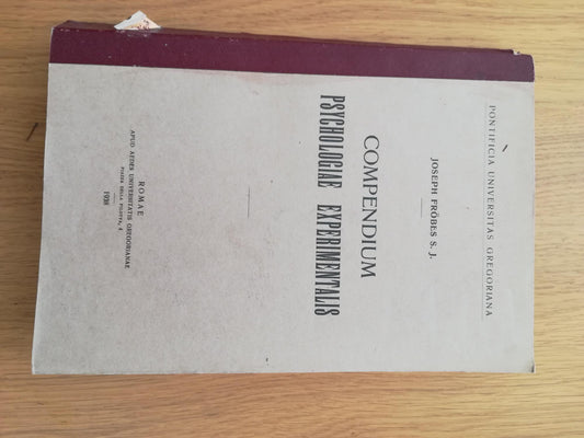 Copendium Psychologiae Experimentalis - copertina