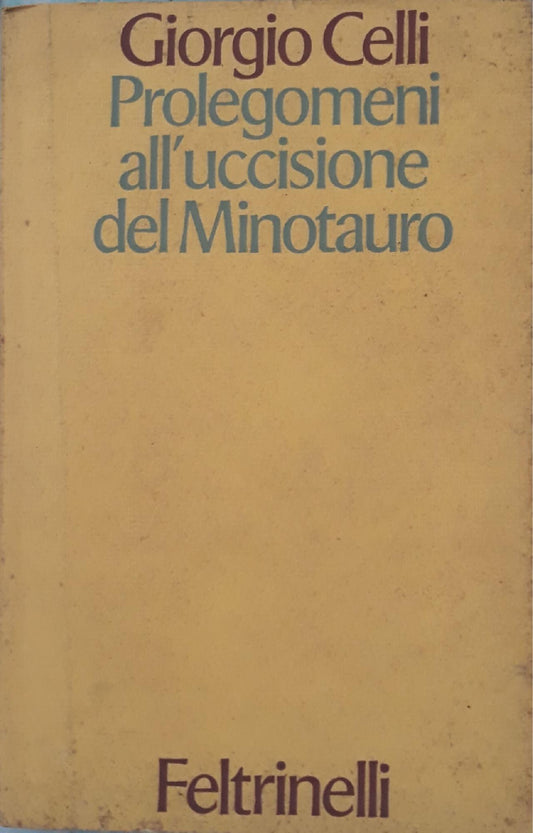 Prolegomeni all'uccisione del Minotauro - copertina