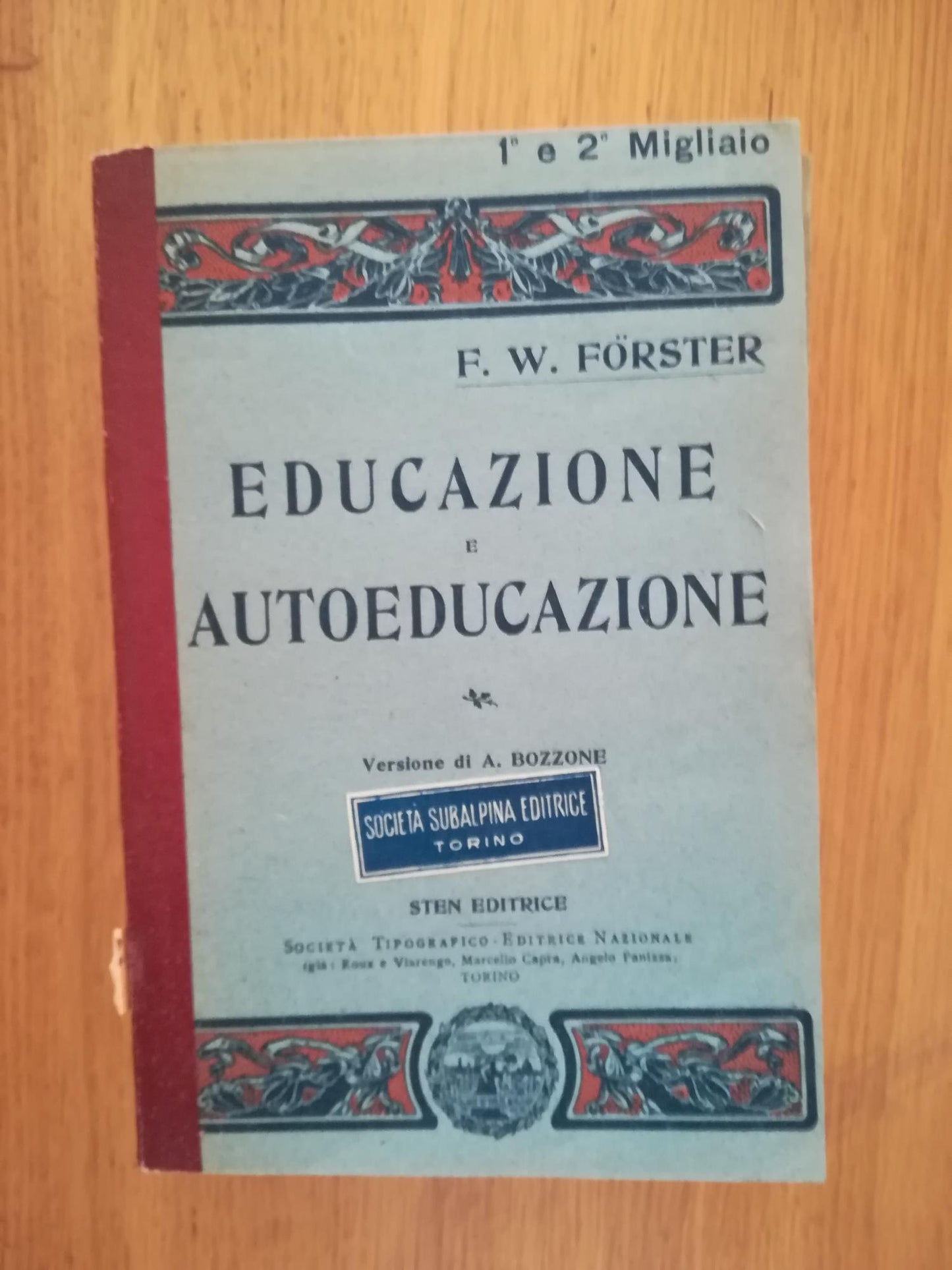 Educazione e autoeducazione - copertina