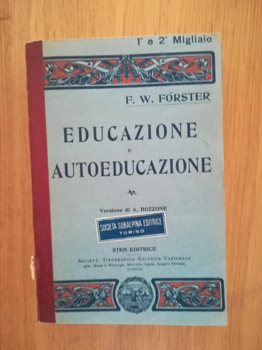 Educazione e autoeducazione - copertina