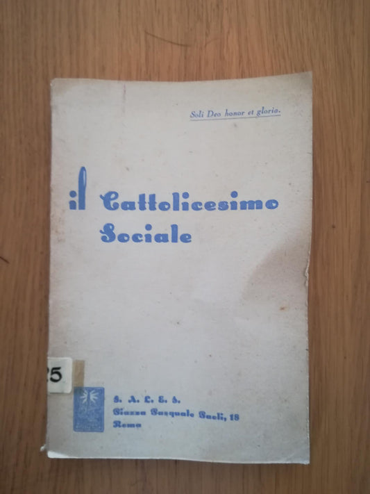 Il Cattolicesimo sociale - copertina