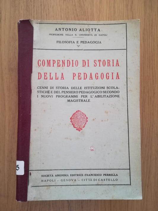 Compendio di storia della pedagogia - copertina