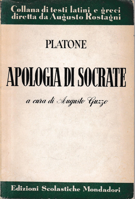 Apologia di Socrate. Testo Italiano e Greco. - copertina