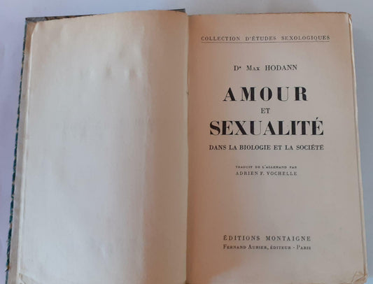 Amour et sexualité - copertina