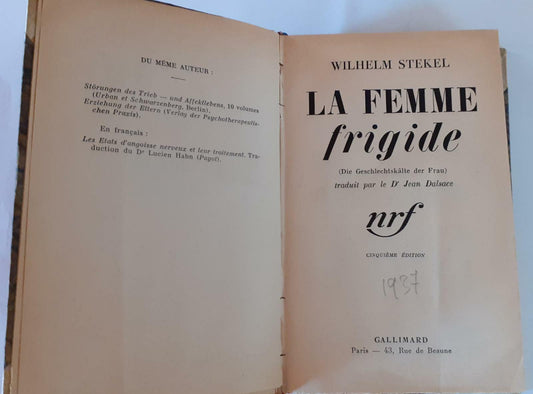La femme frigide - copertina