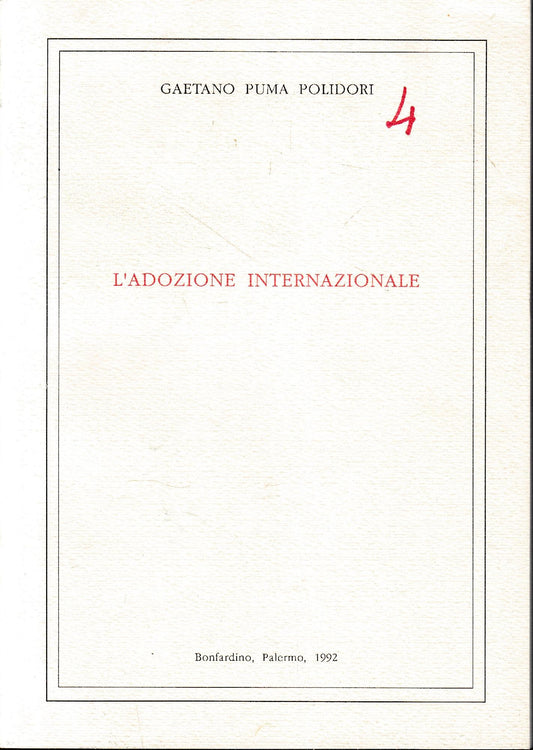 L'adozione internazionale - copertina