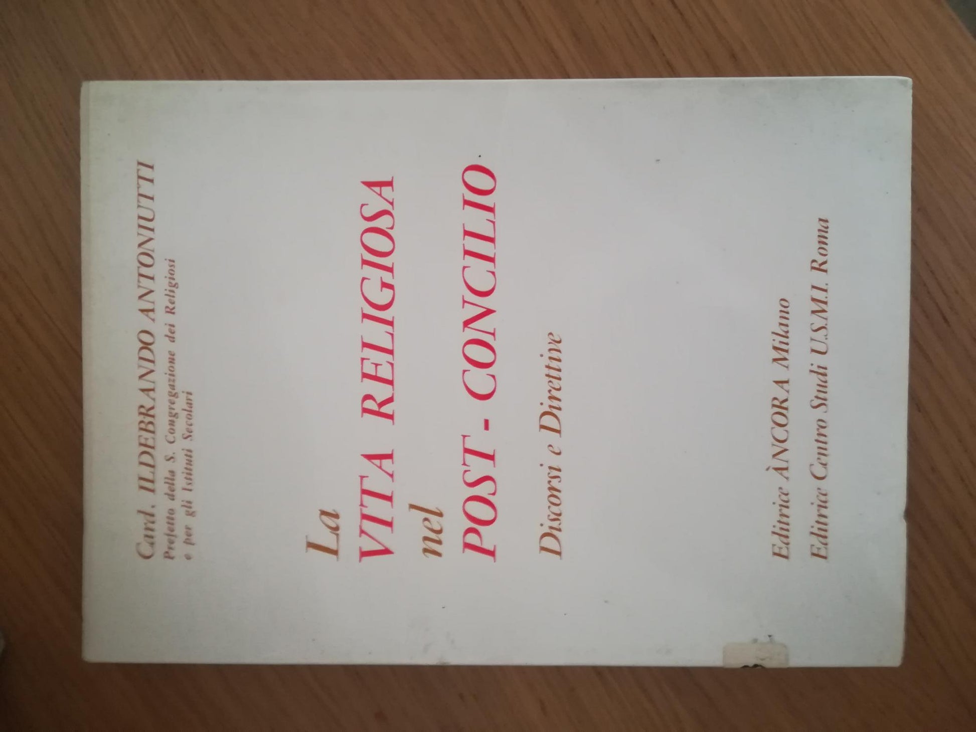 La vita religiosa nel Post - Concilio - copertina