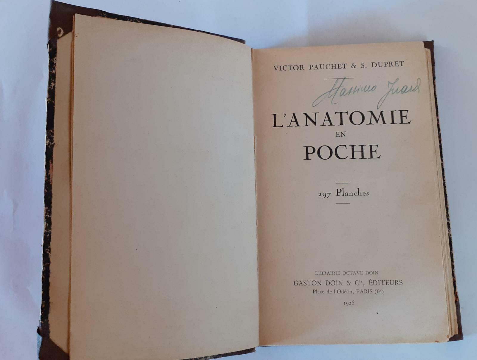 L' anatomie en poche - copertina