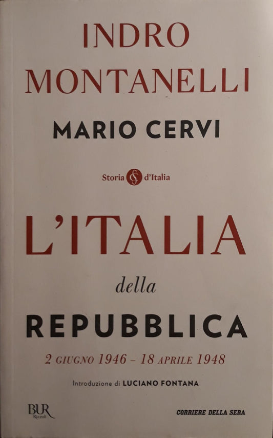 L'Italia della repubblica 2 giugno 1946 - 18 aprile 1948 - copertina