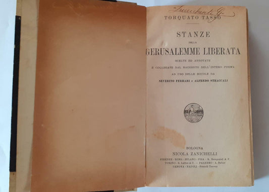 Stanze della Gerusalemme liberata - copertina