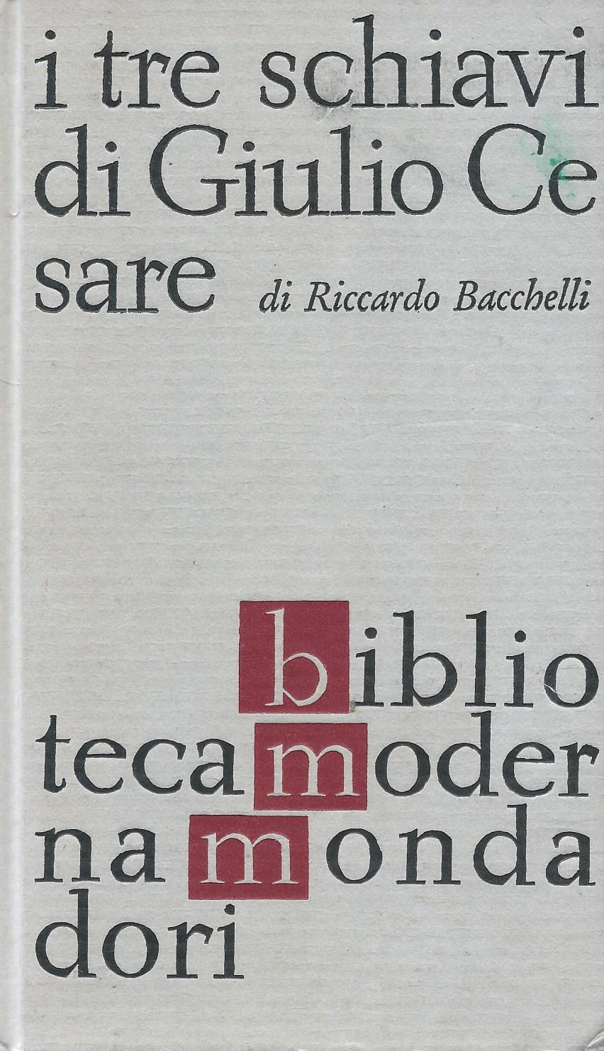 I tre schiavi di Giuliuo Cesare - copertina