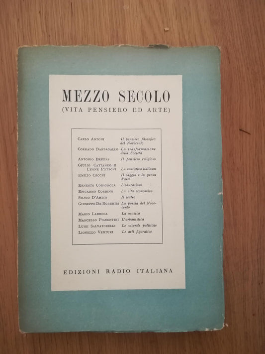 Mezzo secolo ( vita pensiero ed arte) - copertina