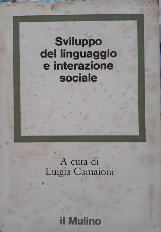 Sviluppo del linguaggio e interazione sociale - copertina