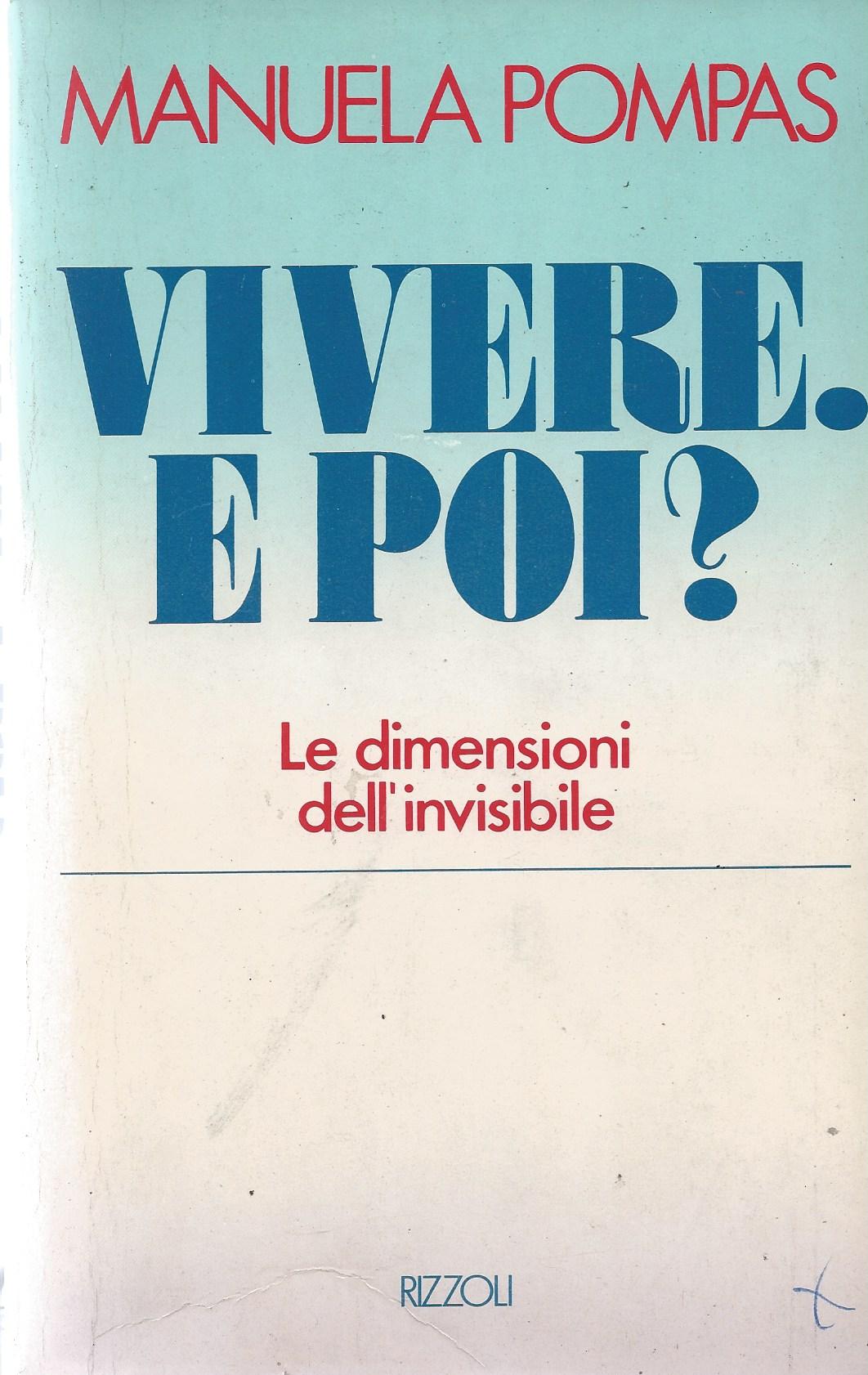 Vivere, E poi? Le dimensioni dell'invisibile - copertina