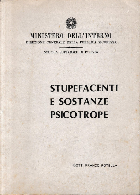 Stupefacenti e sostanze psicotrope - copertina