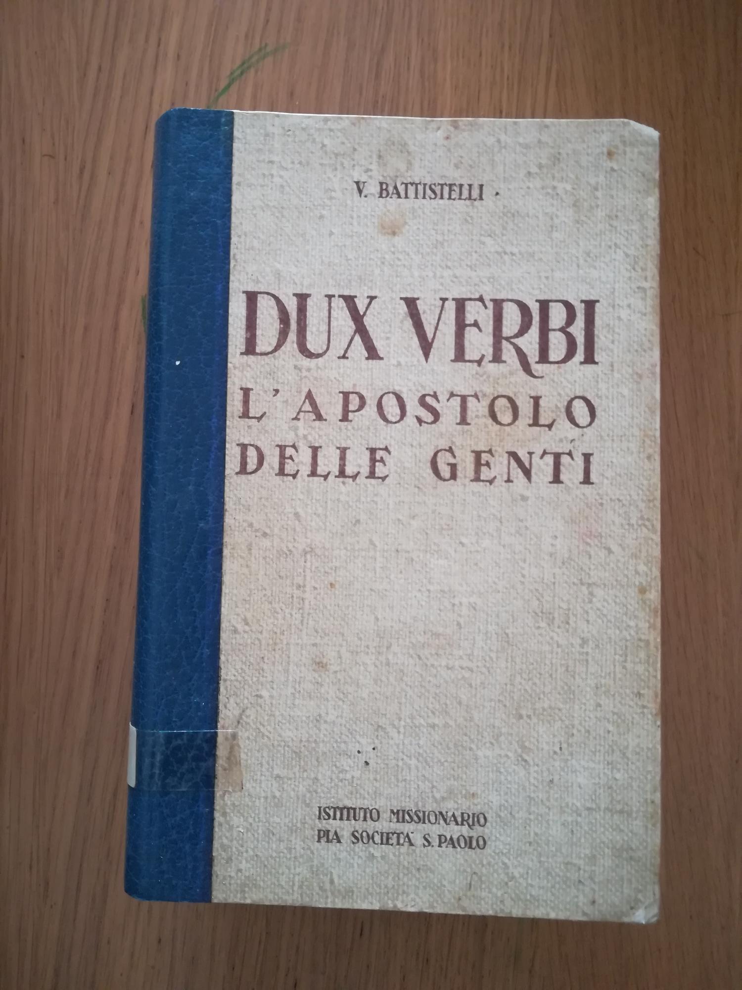 Dux Verbi L'apostolo delle genti - copertina