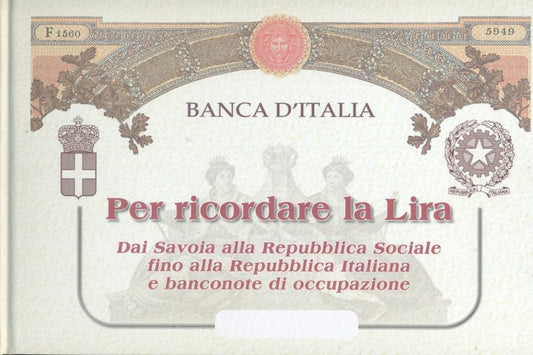Per ricordare la lira. Un secolo di cartamoneta 1896/2002 - copertina