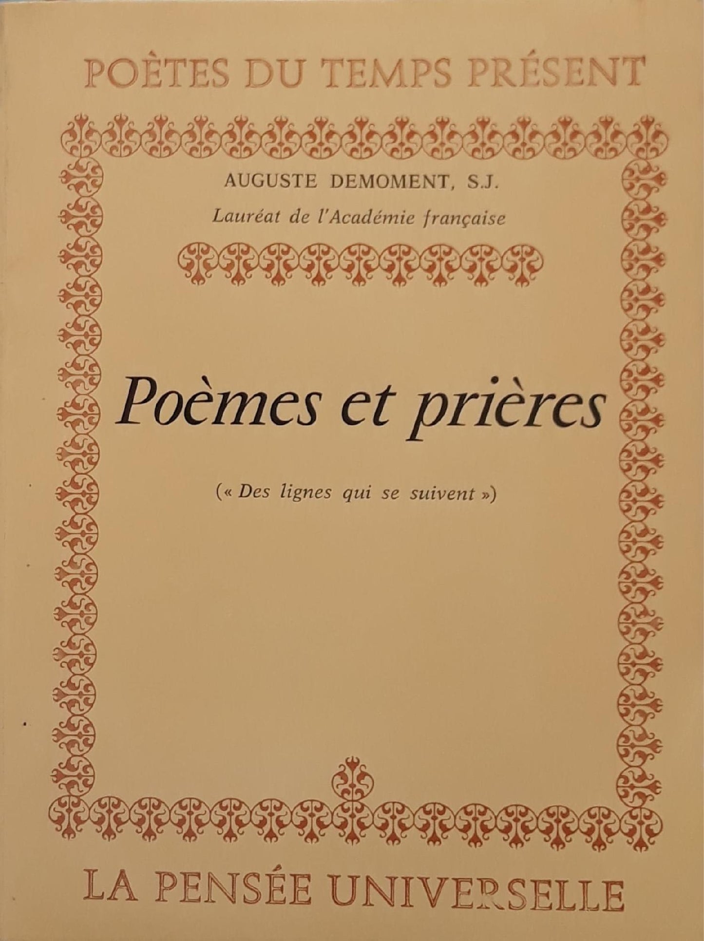 Poèmes et prières - copertina