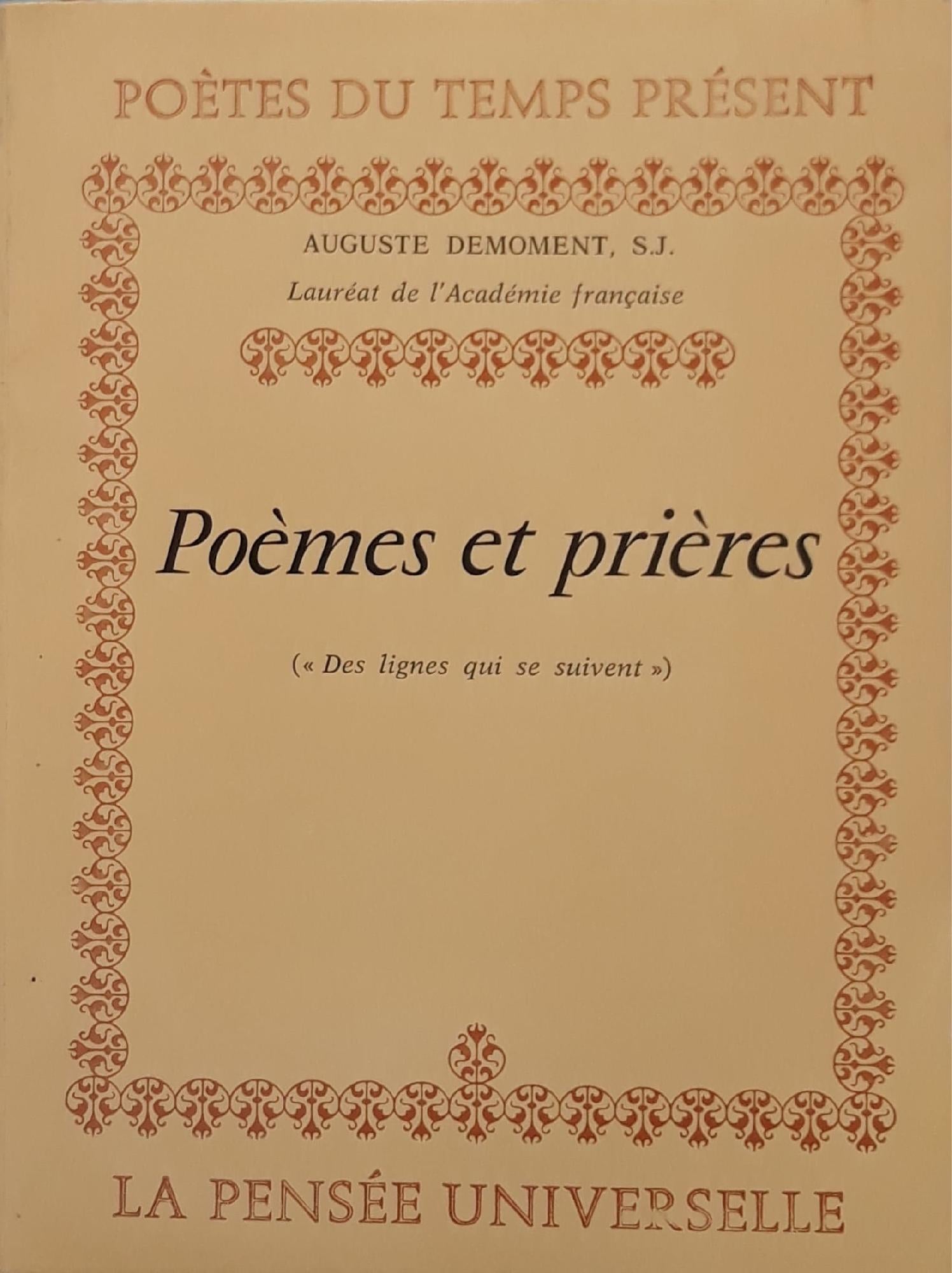 Poèmes et prières - copertina