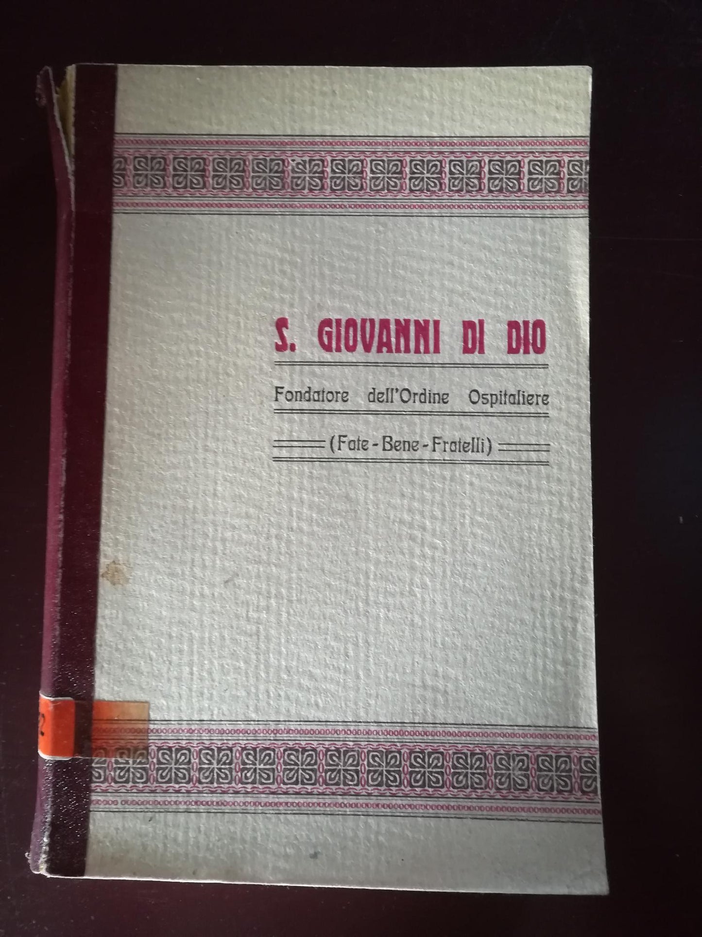 Vita di San Giovanni di Dio - copertina