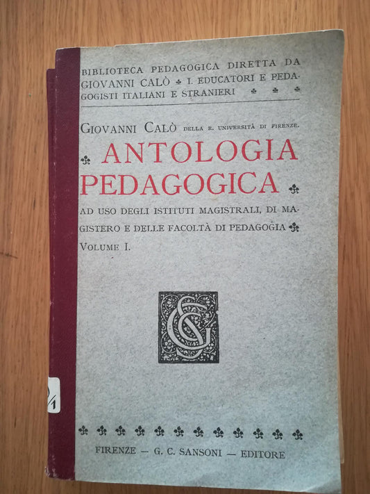 Antologia pedagogica - copertina