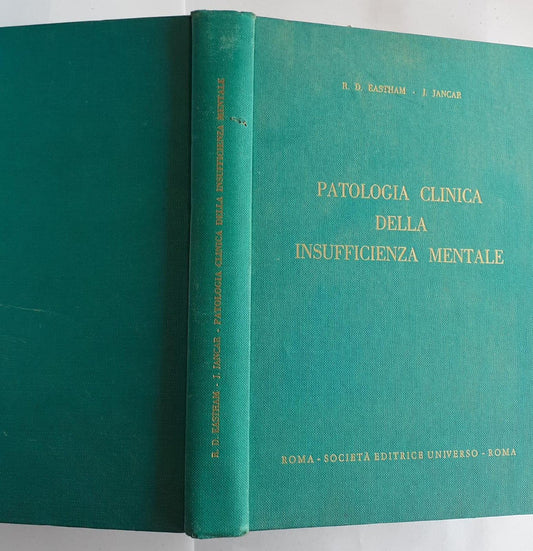 Patologia clinica della insufficenza mentale - copertina