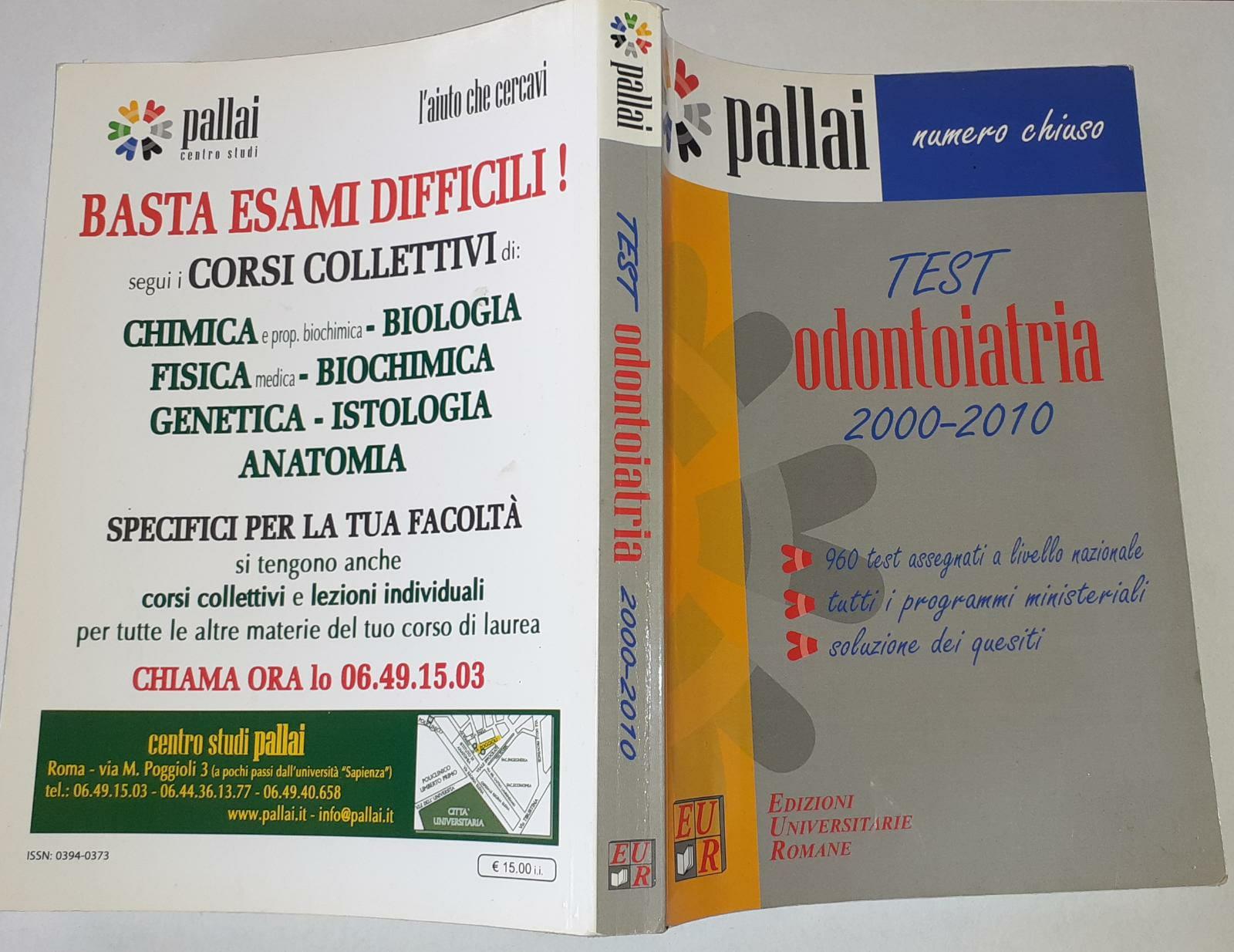 Test Odontoiatria 2000-2010 - copertina