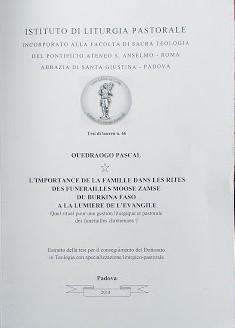 L'importance de la famille dans les rites des funerailles Moos Zamse du Burkina Faso a la lumière de l'Evangile - copertina