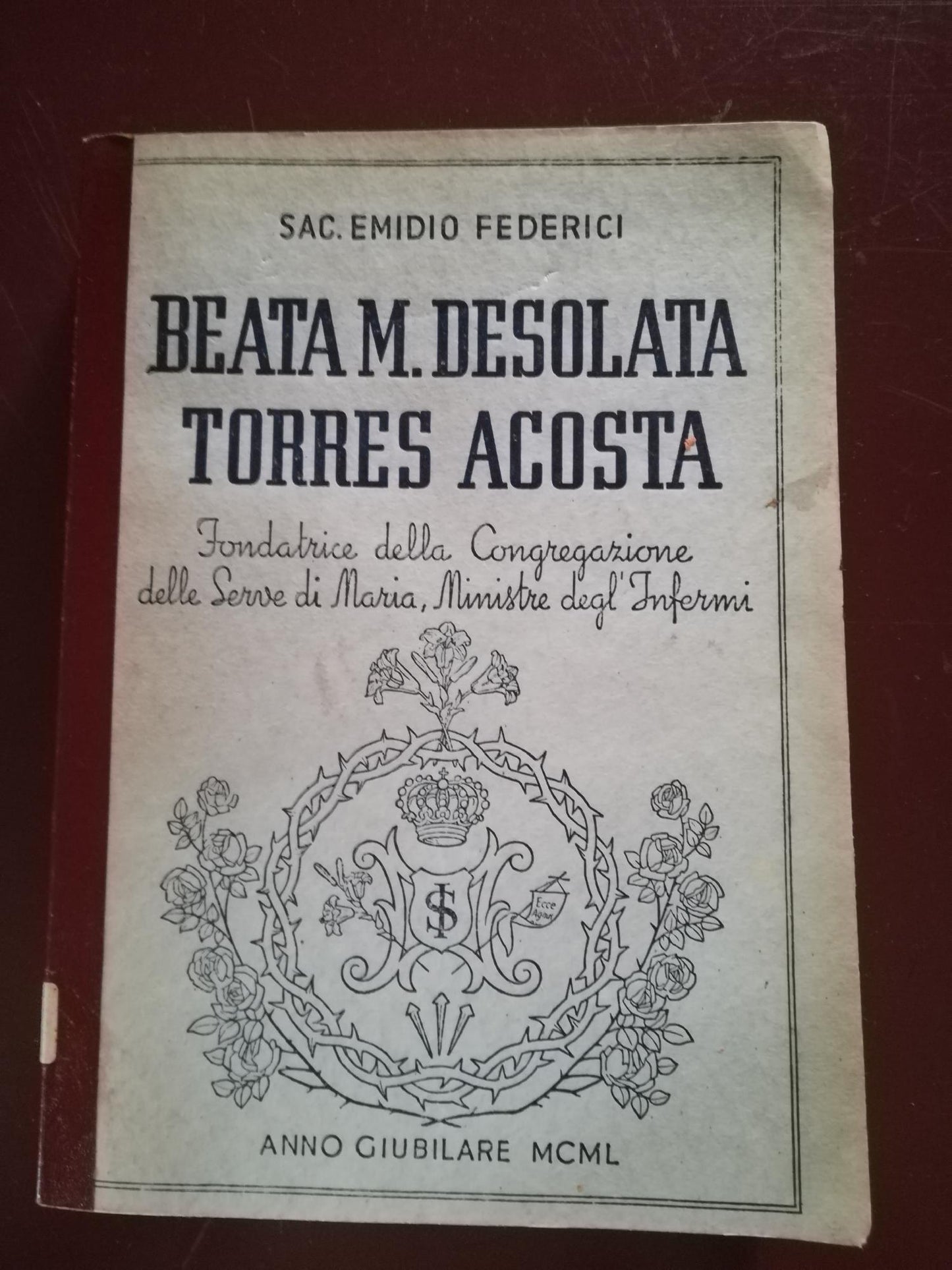 Beata M. Desolata Torres Acosta - copertina