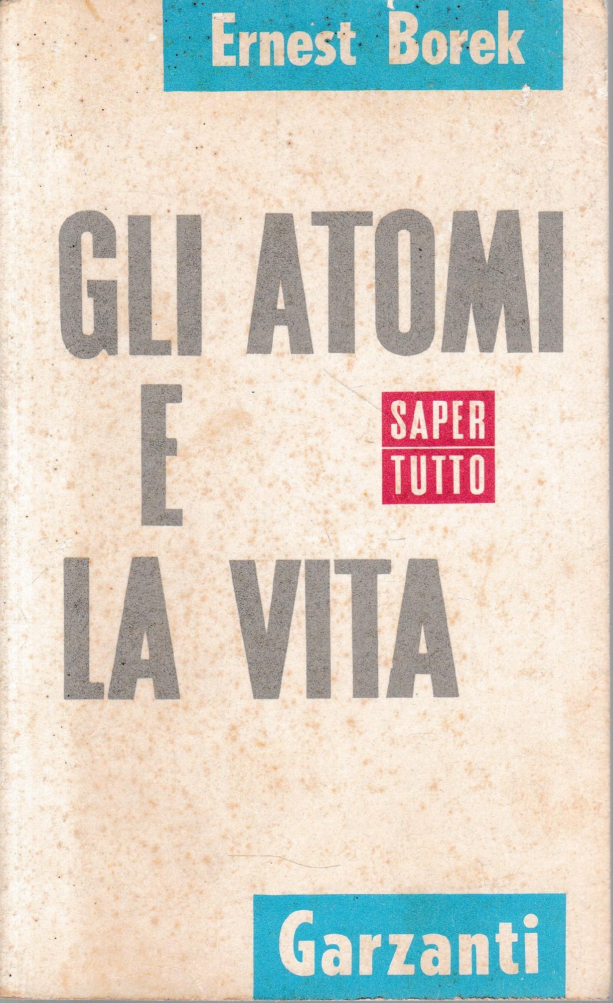 Gli atomi e la vita - copertina