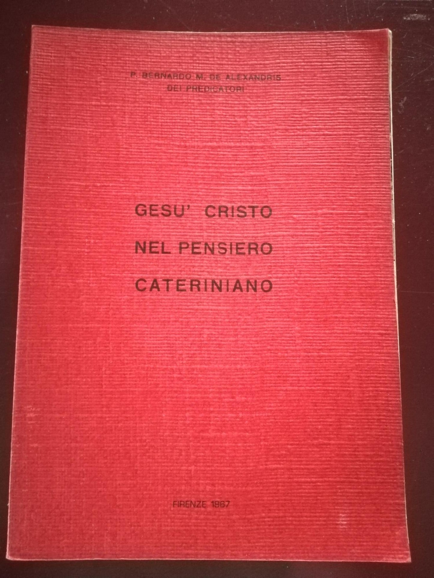 Gesù Cristo nel pensiero cateriniano - copertina