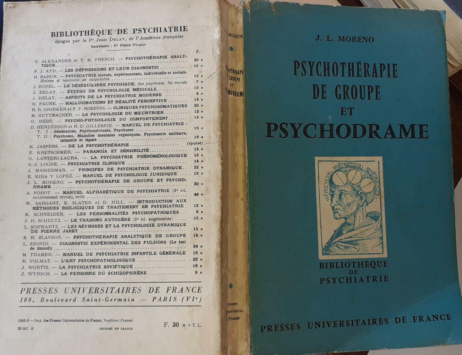 Psychotherapie de groupe et psychodrame - copertina